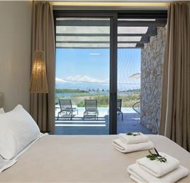 3 bedroom villa with pool & sea view, near Acharavi, sleeps 6